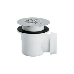 Bonde siphoïde PVC à grille Pour receveur avec orifice diam : 90 mm - Sortie : horizontale^Nicoll Outlet