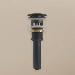 Bonde Up noire salle de bain pour vasque encastrée-Jindoli