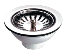 Bonde évier - Avec trop plein - Commande automatique rotative^Nicoll Sale