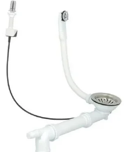 Bonde évier - Avec trop plein - Commande automatique rotative^Nicoll Sale