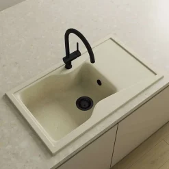 Bonde évier 1 cuve avec vidage manuel diamètre 90 mm couleur noir^Poalgi Clearance