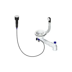 Bonde évier 1 cuve avec vidage automatique diamètre 90 mm couleur blanc^Poalgi Hot