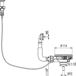 Bonde évier - - Automatique - 1 cuve Diamètre 90 mm-Valentin Online