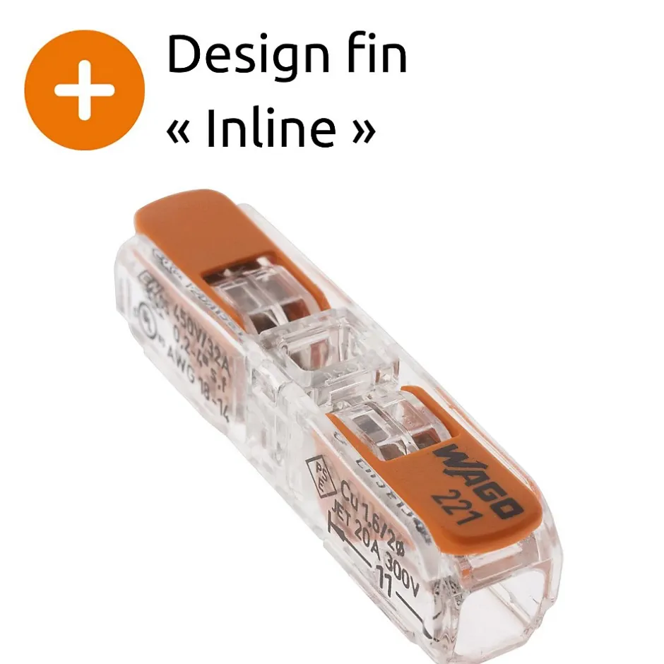 Borne à leviers S221 In Line 4mm² (à l'unité)^Wago New