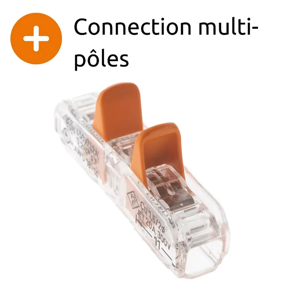 Borne à leviers S221 In Line 4mm² (à l'unité)^Wago New