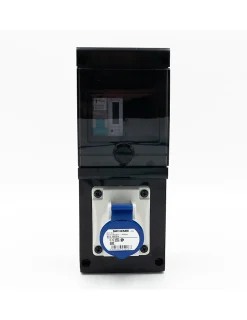 Borne De Recharge Avec Prise Europe 16a Complète Avec Protections Et Compteur-Carré Rouge Best