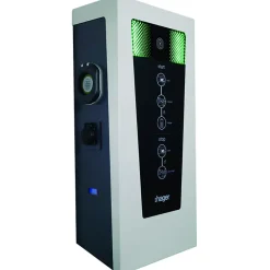 Borne de recharge double pour voiture électrique Witty Park OCPP 22 kW inoxydable avec RFID - - XEV601C-Hager New