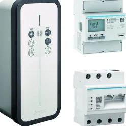 Borne de recharge pour voiture électrique Witty Solar 22 kW avec gestionnaire et compteur PV - - XEV1K22T2SEMC-Hager Online