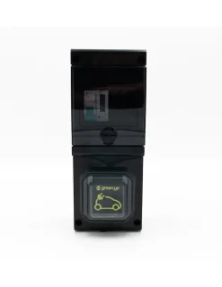 Borne De Recharge équipée D'une Prise Green'up Complète Avec Protections Et Compteur^Carré Rouge Discount