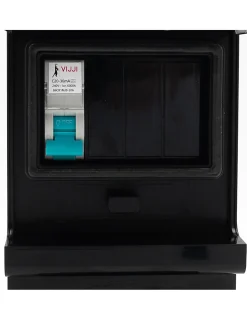 Borne De Recharge équipée D'une Prise Green'up Complète Avec Protections-Carré Rouge Best