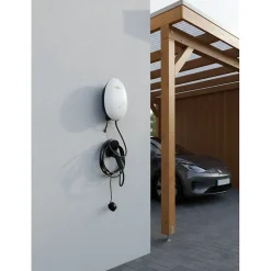 Borne de recharge véhicule électrique 7kW intelligente, compacte et sécurisée, fixation murale ou sur un poteau livré en option-Galix Sale