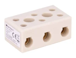 Borne stéatite tripolaire 6 à 16mm² --Zenitech