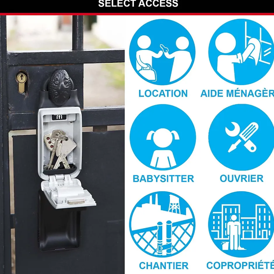 Boîte à clé à anse rétractable Masterlock Select Acess 5420EURD^Master Lock New