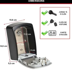 Boîte à clé sécurisée Select Access à combinaison programmable-Master Lock Online