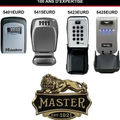 Boîte à clés sécurisée à combinaison programmable et fixation murale^Master Lock Outlet