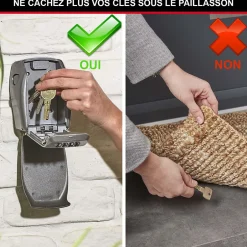 Boîte à clés sécurisée haute sécurité fixation murale^Master Lock Best