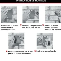 Boîte à clés sécurisée haute sécurité fixation murale^Master Lock Best