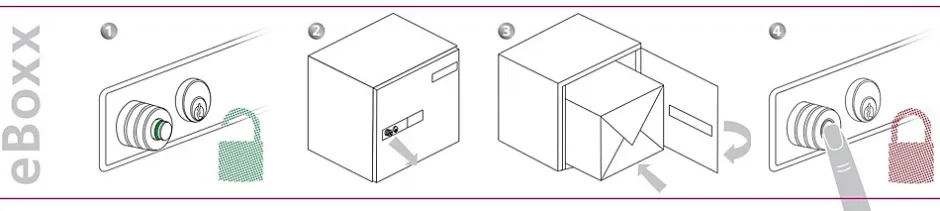 Boîte à colis à clé Burg Wächter blanche 98L^Burg-Wachter Outlet