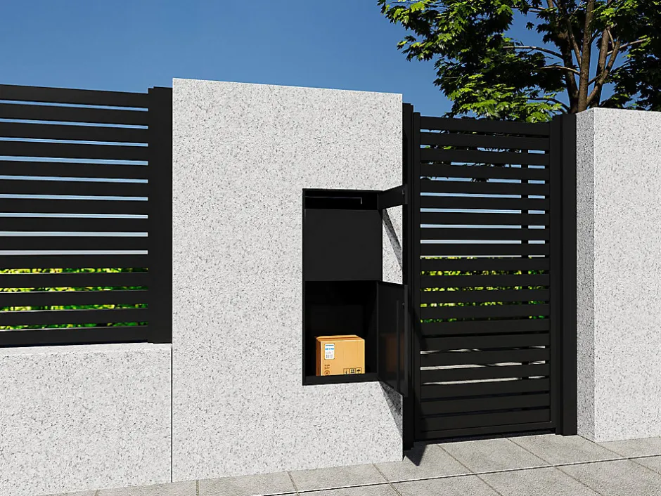 Boîte à colis anthracite - L45 x l35 x H105 cm - COLIBRI^Vente-unique Discount