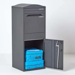 Boîte aux lettres 1 porte Boîte à colis Large Gris foncé en acier-Smart Parcel Box Hot