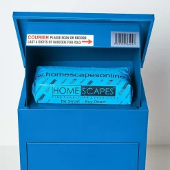 Boîte aux lettres 1 porte Boîte à colis Bleue en acier^Smart Parcel Box Clearance