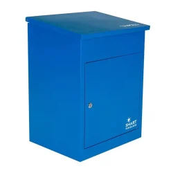 Boîte aux lettres 1 porte Boîte à colis Bleue en acier^Smart Parcel Box Clearance