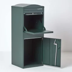 Boîte aux lettres 1 porte Boîte à colis Large Vert foncé en acier^Smart Parcel Box Clearance