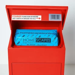 Boîte aux lettres 1 porte Boîte à colis Rouge en acier^Smart Parcel Box Outlet