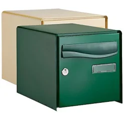 Boîte aux lettres 1 porte Lys Vert acier résistant à la rouille^ Outlet