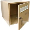 Boîte aux lettres 1 porte Lys Beige acier résistante à la rouille- Discount