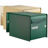 Boîte aux lettres 2 portes Lys Vert acier résistant à la rouille- New