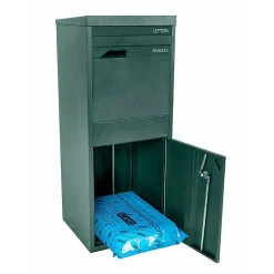 Boîte aux lettres 2 portes Boîte à colis Large Vert en acier^Smart Parcel Box Clearance