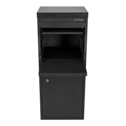 Boîte aux lettres 2 portes Boîte à colis Large Noir en acier-Smart Parcel Box Discount