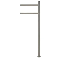 Boîte aux lettres anthracite / triangle noir aspect marbre avec support argenté-Ml-Design Hot