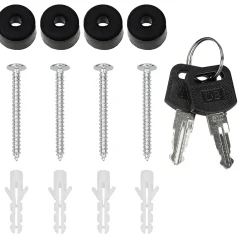 Boîte aux lettres avec compartiment à journaux avec support poteau anthracite^ECD Germany New