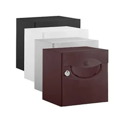 Boîte aux lettres demi profondeur Decayeux Iguane Aubergine Ral 3007-DAD
