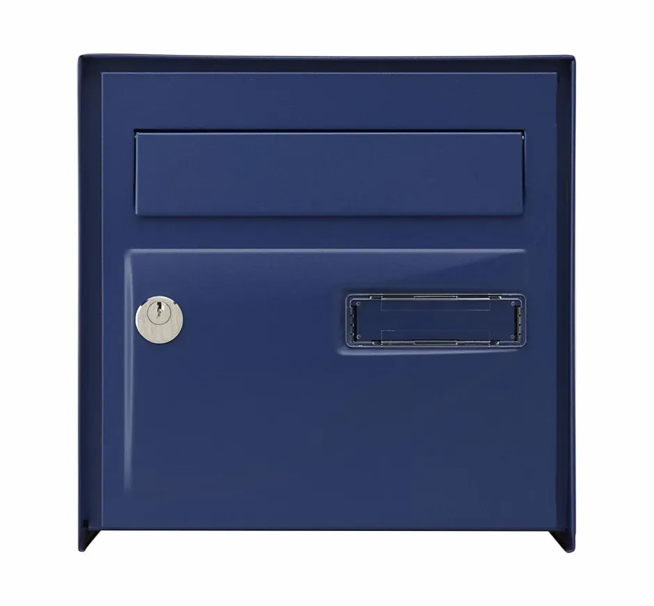 Boîte aux lettres double face Probat bleu RAL 5003-Decayeux Hot