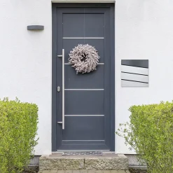 Boîte aux lettres en acier optique marbre blanc murale moderne + 2 clés inclus-Ml-Design Clearance