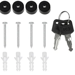 Boîte aux lettres murale anthracite avec 2 clés compartiment à journaux postale^Ml-Design Sale