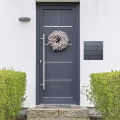 Boîte aux lettres murale anthracite avec 2 clés compartiment à journaux postale^Ml-Design Sale