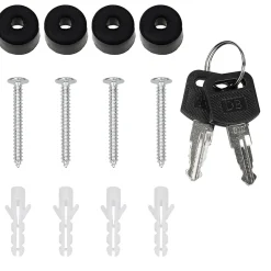 Boîte aux lettres murale en acier anthracite avec compartiment à lettres 2 clés^ECD Germany Best