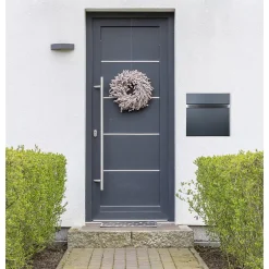 Boîte aux lettres murale en acier anthracite avec compartiment à lettres 2 clés^ECD Germany Best