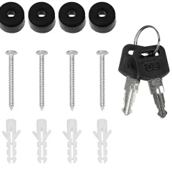 Boîte aux lettres murale moderne en acier anthracite aspect bois + 2 clés inclus^Ml-Design Hot