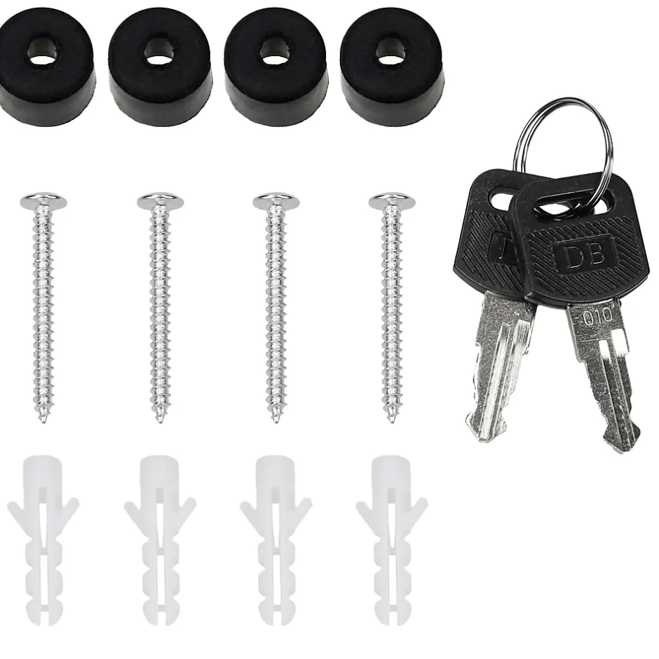 Boîte aux lettres murale moderne en acier anthracite aspect bois + 2 clés inclus^Ml-Design Hot