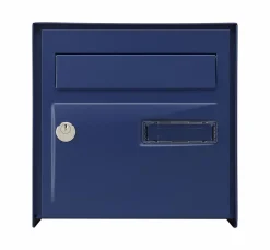 Boîte aux lettres simple face Probat bleu RAL 5003^Decayeux
