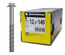 Boîte de 20 vis d'ancrage béton 12,5 x 140-Domax Sale