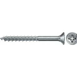 Boîte De 200 Vis Powerfast Ii Fpf Ii Czp Tête Fraisée Empreinte Pz - Zingué Blanc - Filetage Partiel-Fischer Discount