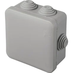 Boîte de dérivation carrée extérieure avec 7 passe-câbles et système de verrouillage 80 x 80 x 45 mm Mureva gris^Schneider Electric Sale