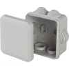 Boîte de dérivation carrée extérieure avec 7 passe-câbles et système de verrouillage 65 x 65 x 45 mm Mureva Box gris-Schneider Electric Online