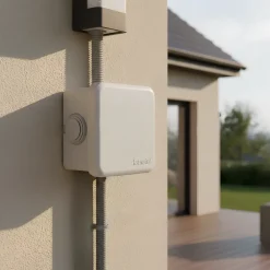 Boîte de dérivation extérieure avec 4 passe-câbles et système de verrouillage intégré 65 x 65 x 40 mm^Diall Best